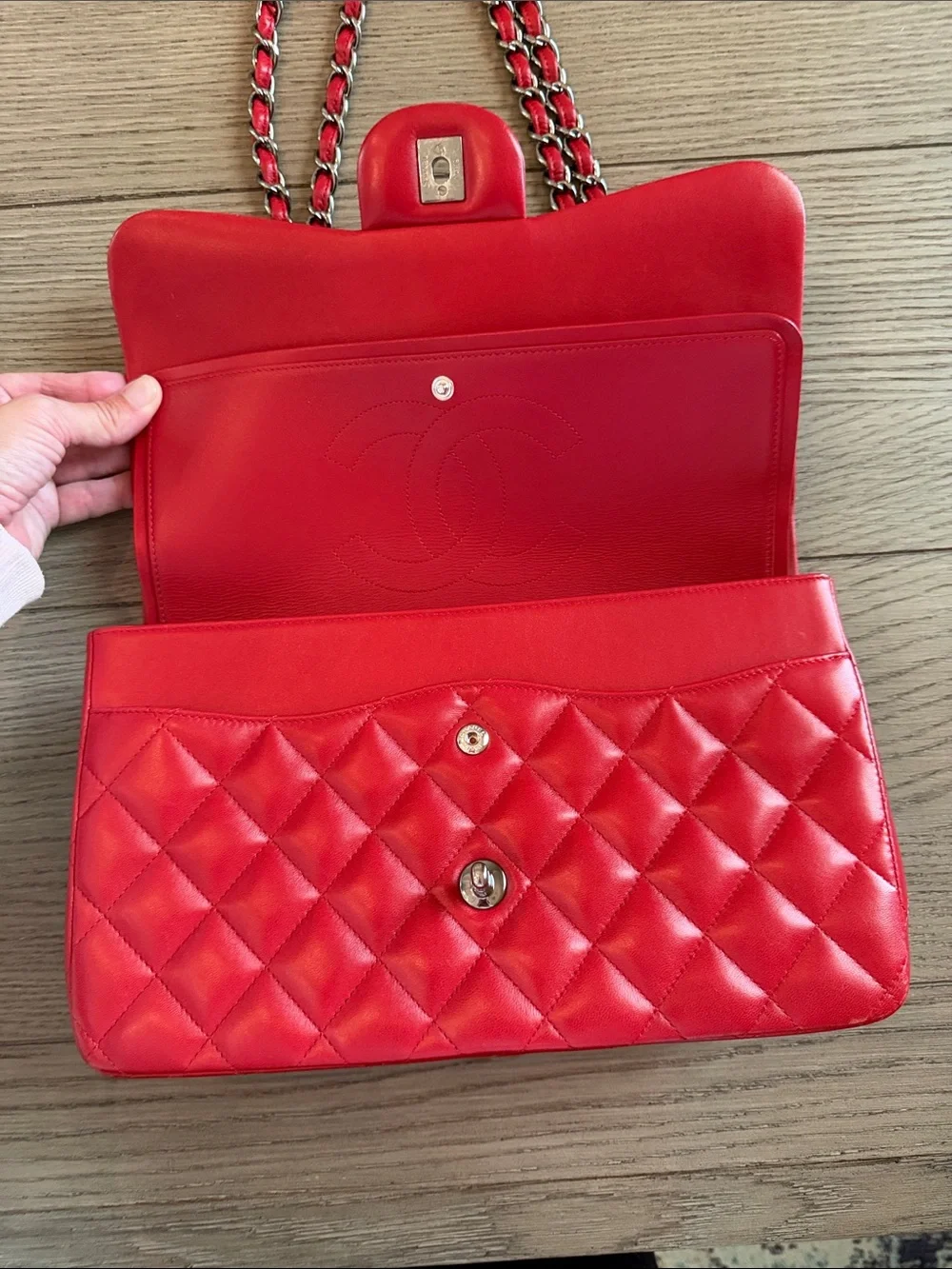 CHANEL woven canal